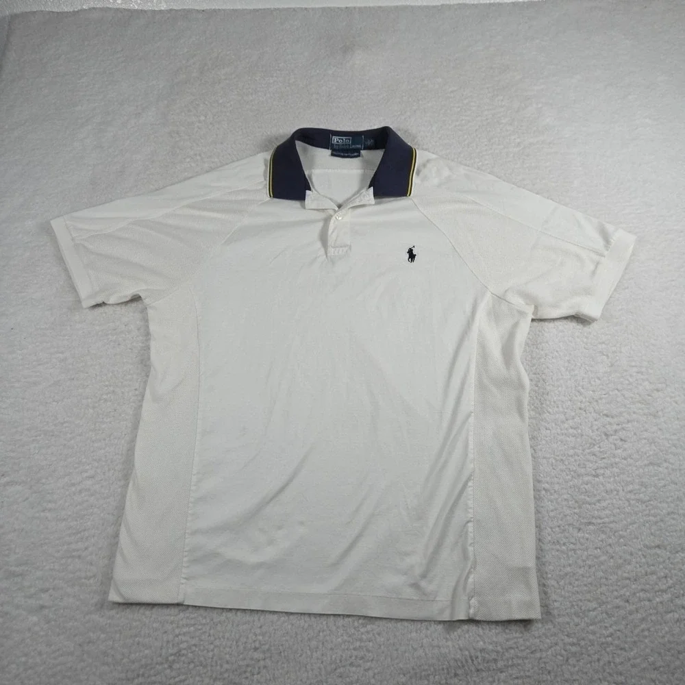 Polo Ralph Lauren Vintage Polo Men's Large‎ Moisture Management Vented